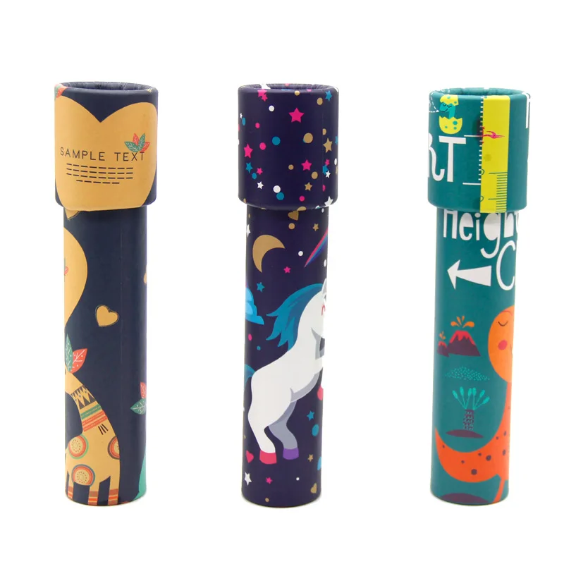 Оптовая продажа, большой вращающийся калейдоскоп, детские развивающие игрушки, волшебный калейдоскоп