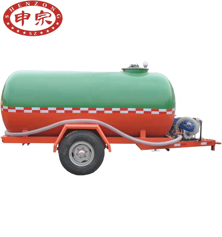 shock price water tanker truck trailer for tractor fuel tanker trailer