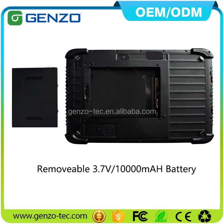 GENZO 10 inch rugged android tablet Passed GMS With 1D/2D MT110 Industrial Rugged Tablet 10 inch
