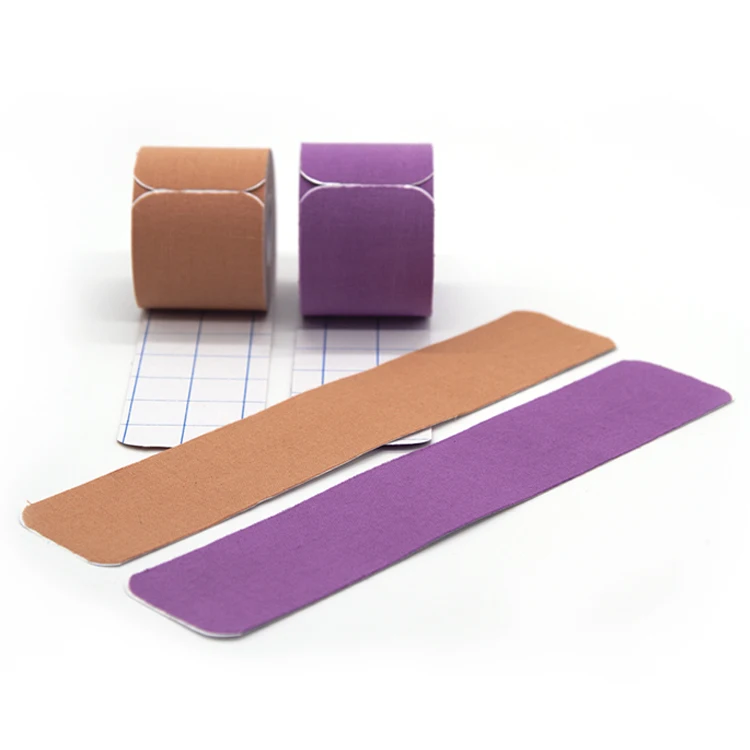 Бесплатные образцы продукции Фабрика нарезанные кинеозиологическая лента с акриловым клейким для того, чтобы обеспечить хорошую поддержку мышц