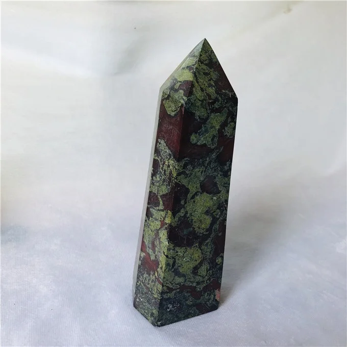 wholesale natural blood dragon stone  crystal quartz point obelisk Quartz Crystal Points