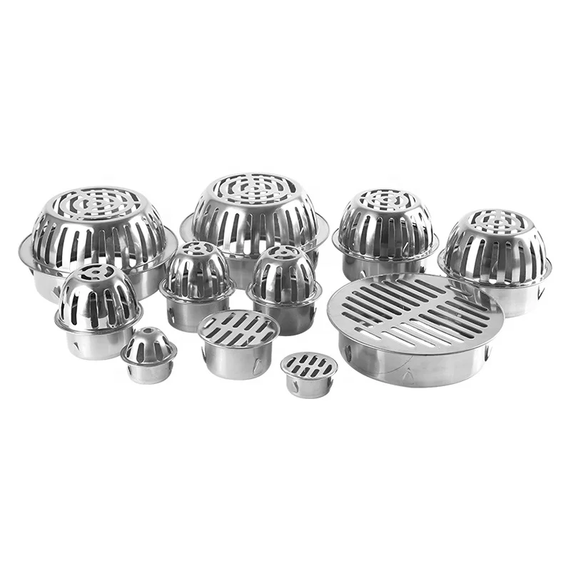 Top Quality 304 Stainless Steel Rooftop Outdoor Floor Drain Rain Water Drain