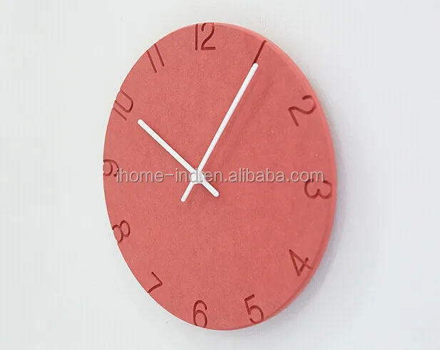 Nordic 2023 New Creative Wooden MDF Clock With Engrave Numbers Art Design Living Room Home Decor Luxury Modern Wall Clocks Wall