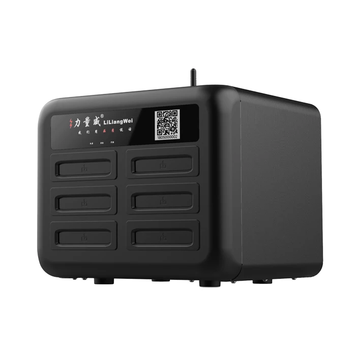 
Hot selling 6 slots sharing power bank rental charging stations shared powerbank station for rent external battery 