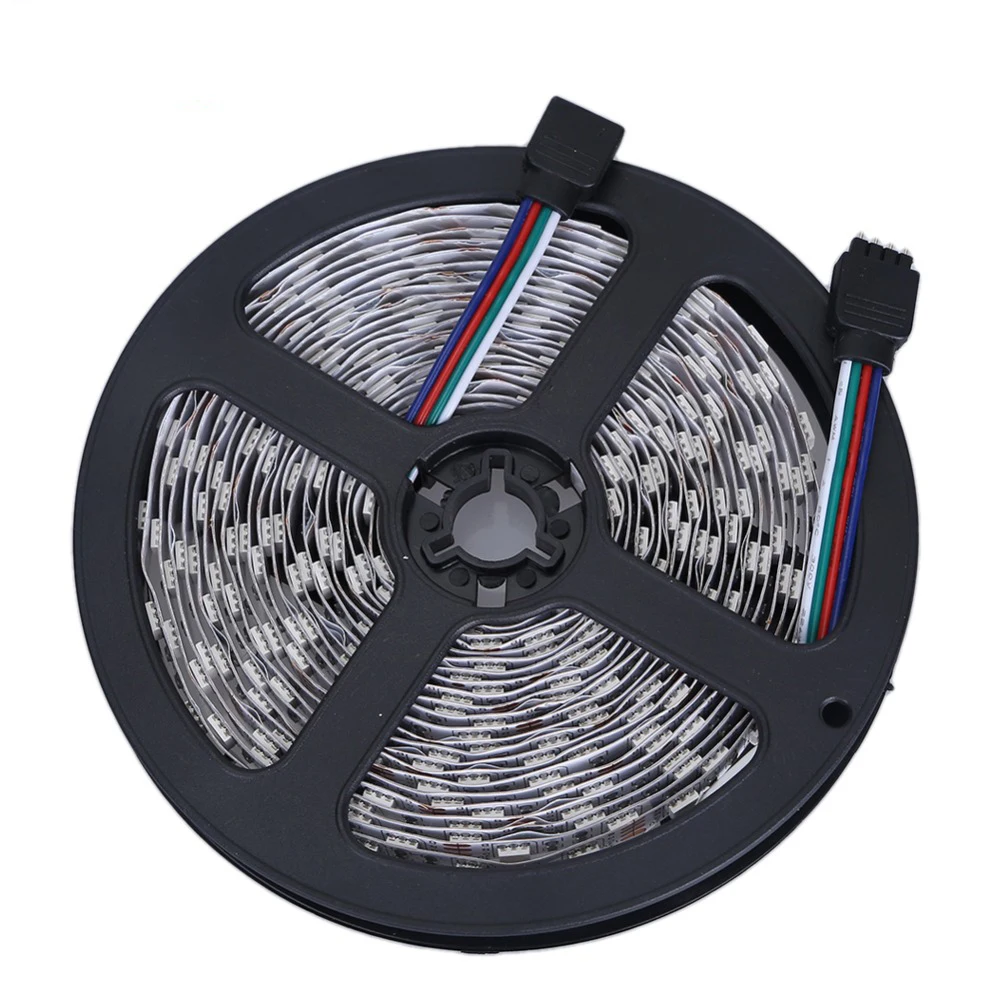 2019 High Lumen 12V IP20/IP65 60LED/M SMD5050 RGB LED Strip light Set with controller/DC Adpater