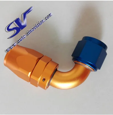 AN4,AN6,AN8,AN10,AN12,AN16,AN20 90 degree SWIVEL HOSE ENDS for oil cooler, turbo charger, braking