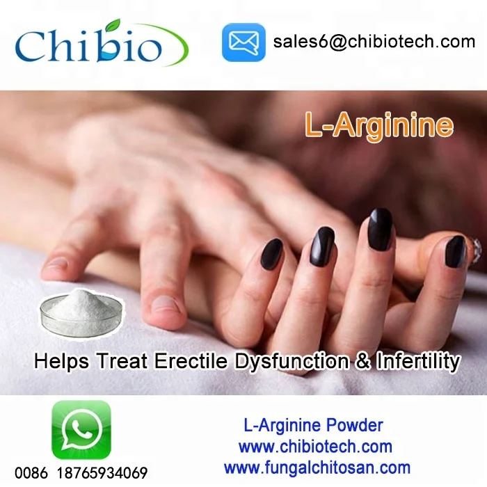 
Medicine grade L-arginine helps treat erectile dysfunction 