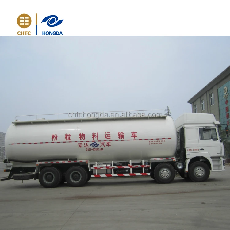 
China 3 axles powder material bulk cement semi-trailer transport tanker truck 