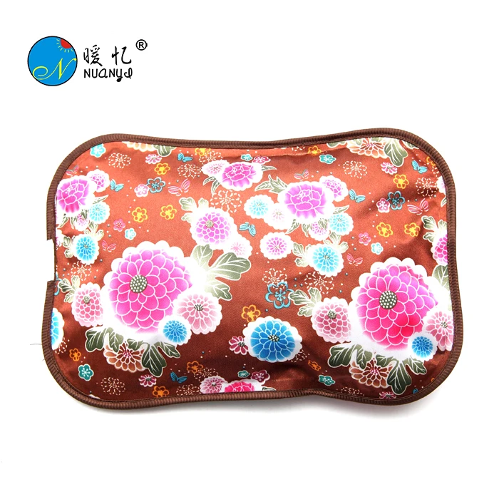 zhejiang cixi rechargeable electric hot water bag /hand warmer ,pillow shape hot water bottle with CE&ROHS certification