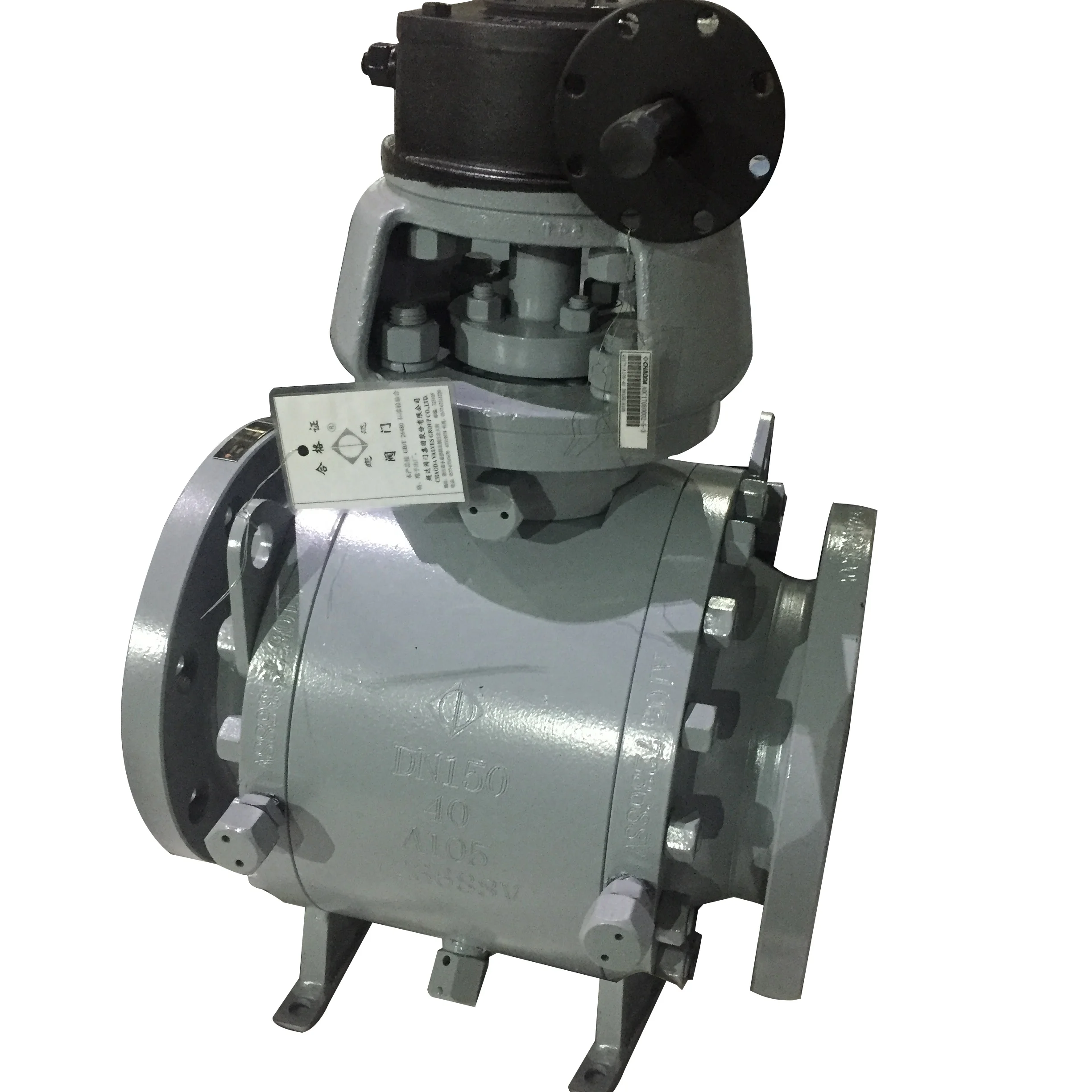 3 Pieces Type Motor Trunnion ball valve Shanghai