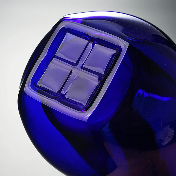 heat resistant glassware blue glass tumblers wholesale