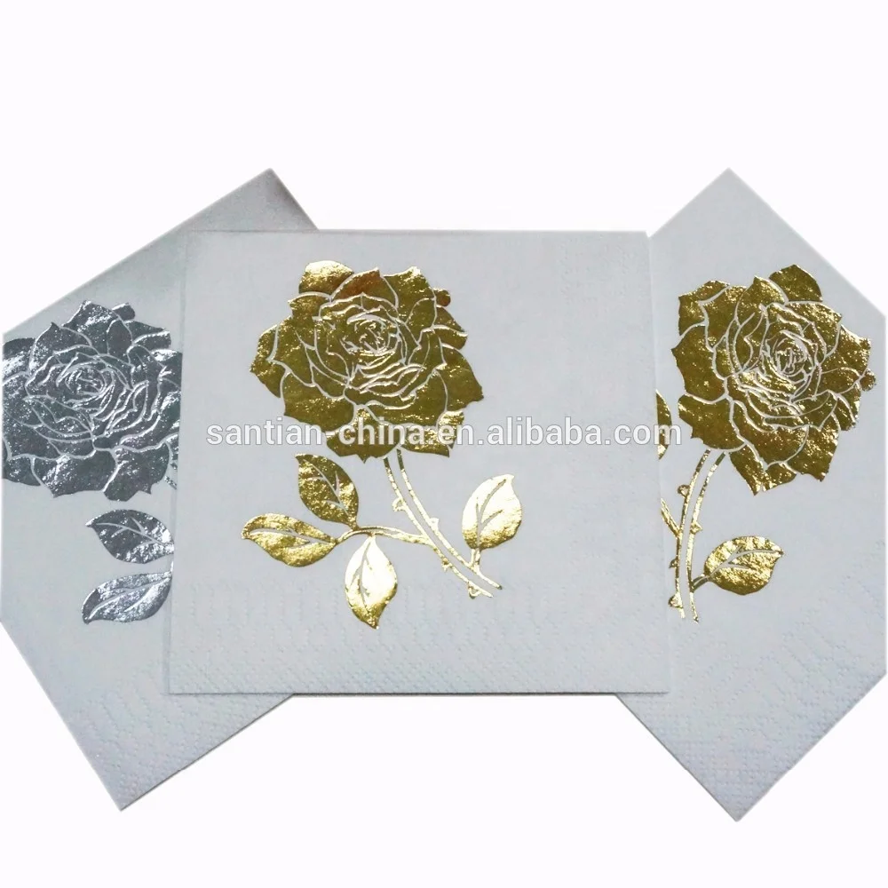 Rose Gold  Paper Napkins custom wholesale