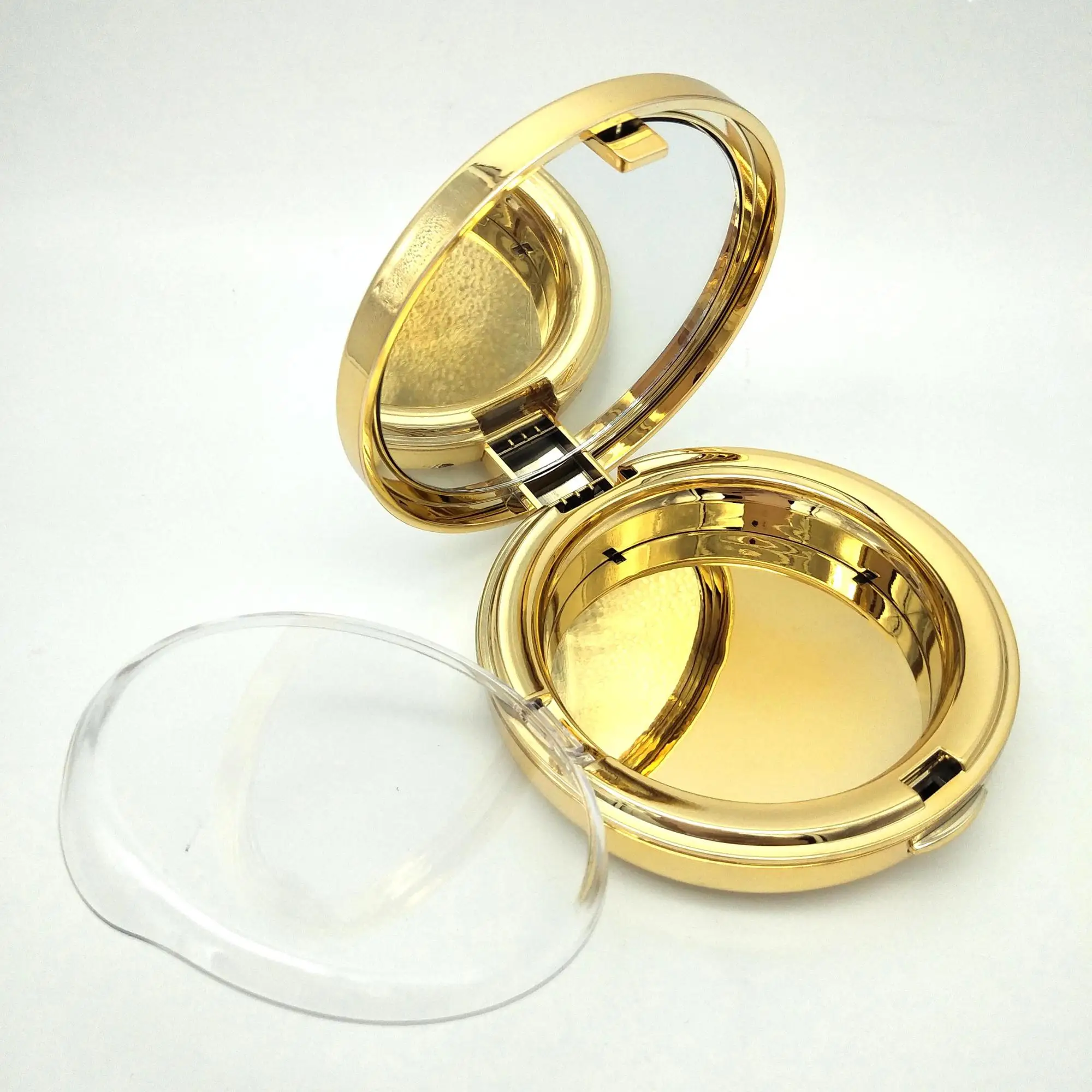 WH-F125 Luxury OEM round empty pressed powder compact case