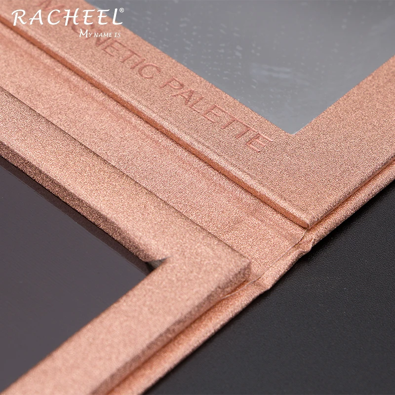 RACHEEL Makeup Magnetic Eyeshadow Empty Palette Rose Gold Eye Shadow Accept Small Orders Accept OEM Paper Boxes,carton