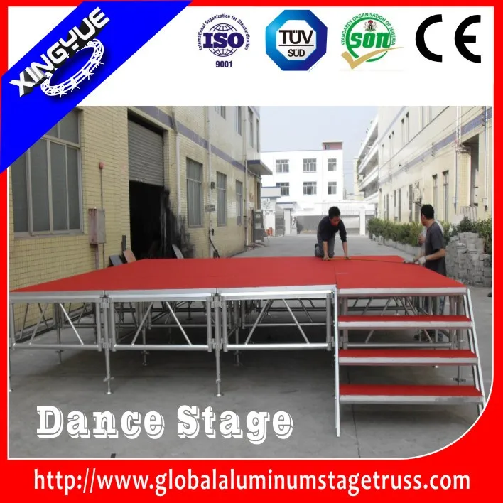 Алюминиевый 4x8ft съемный этап, Мобильный этап для продажи
