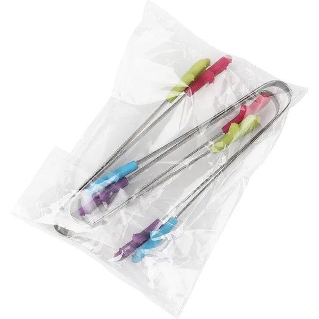 
Custom Stainless Steel Material Silicone Cover Food Tong 