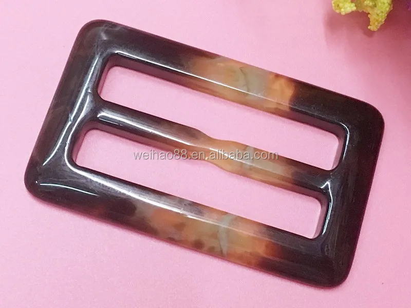 
Fashion polyester resin adjustable trench coat buckles for belt/shoes 