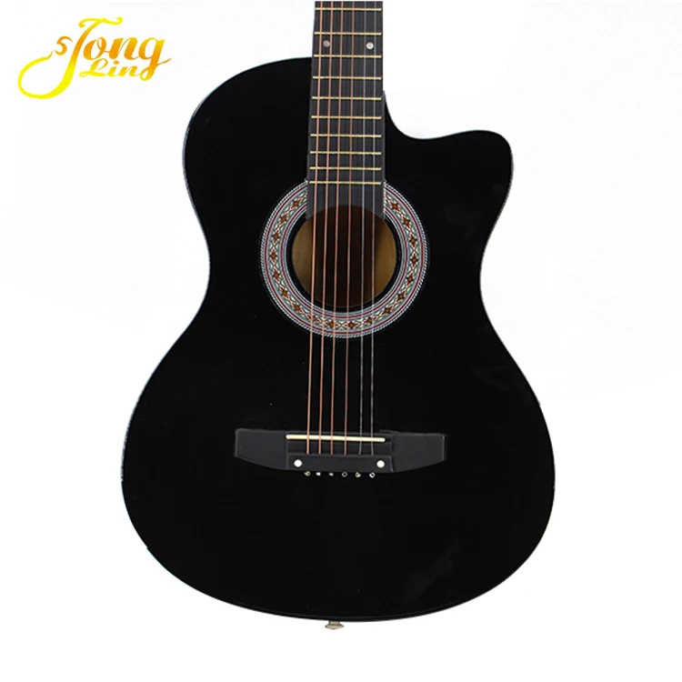 Wholesale black 38 inch acoustic guitar