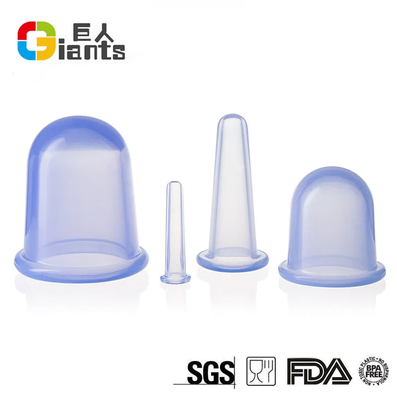 
4 PCS Silicone Cupping cup Set for Chinese Cupping and Massage Therapy 