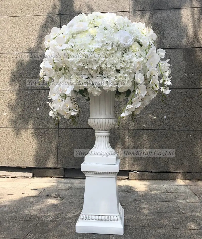 
LFB992 Elegant hanging latex orchids white wedding flower ball table centerpiece luxury party flower arrangement 