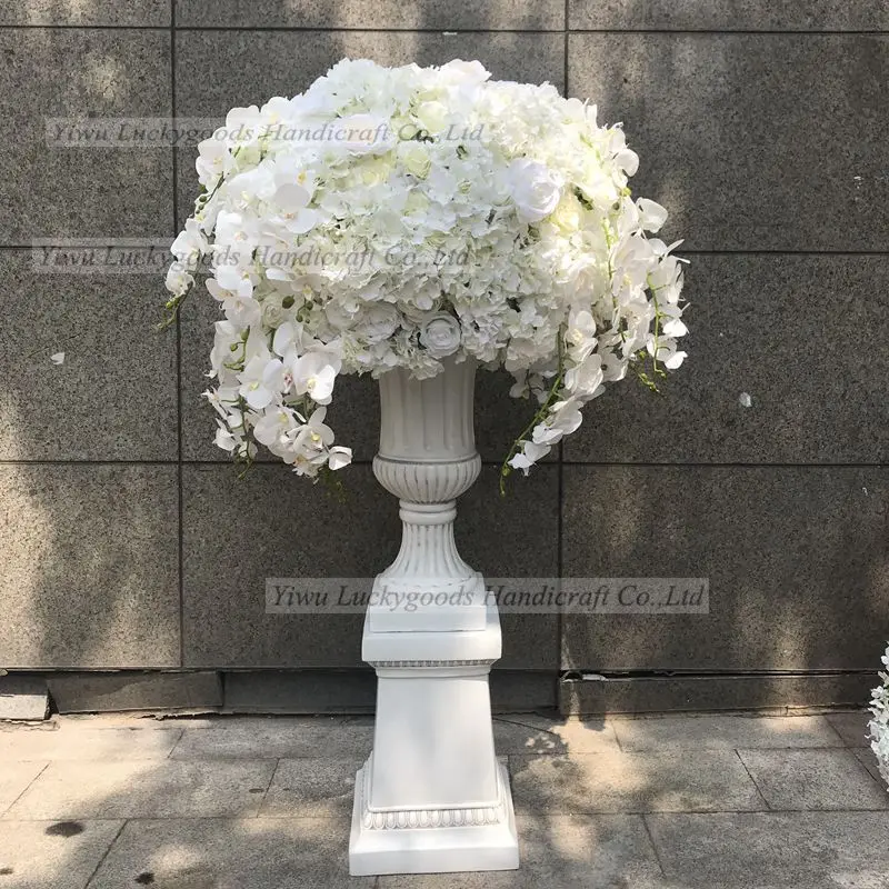 
LFB992 Elegant hanging latex orchids white wedding flower ball table centerpiece luxury party flower arrangement 