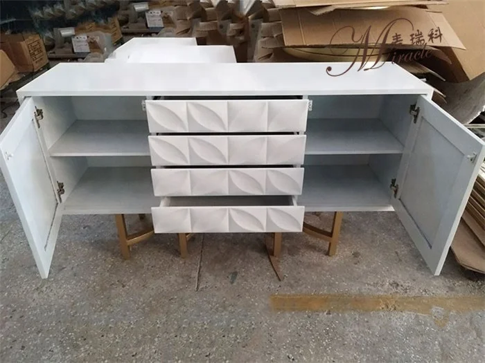 Living room decor furniture 3 doors console side wall cabinet