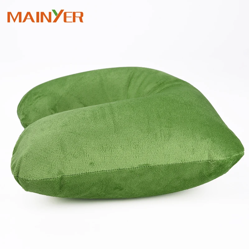 100% Polyester Cheap Inflatable Travel Neck Pillow