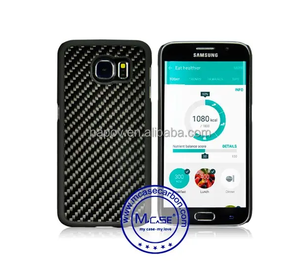 Китай Поставщика Углеродного Волокна Чехол Назад КОМПЬЮТЕР Для Samsung Galaxy S6 Мобильный Телефон Оригинальный