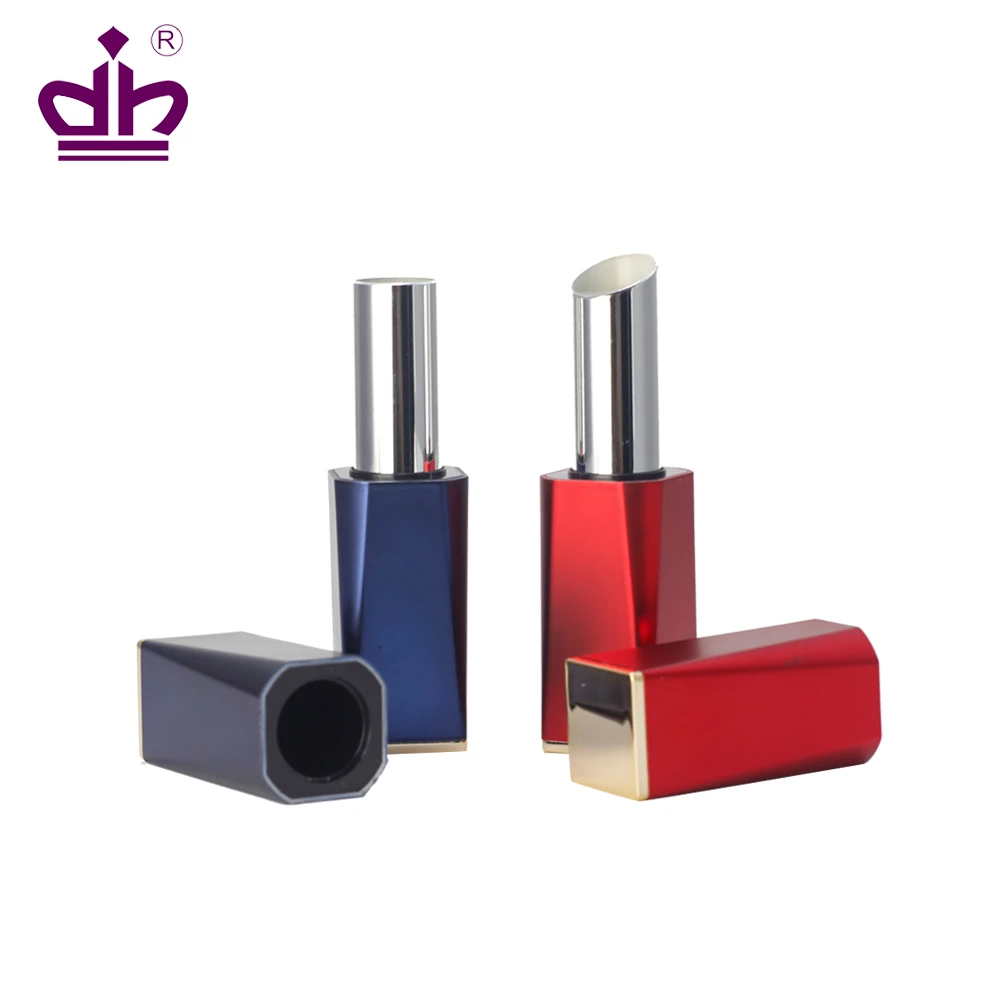 
Shantou square round empty lip stick container cosmetic packaging lipstick tube 