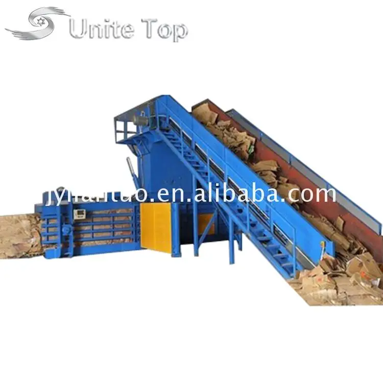 Chinese factory cardboard baler horizontal automatic bailer