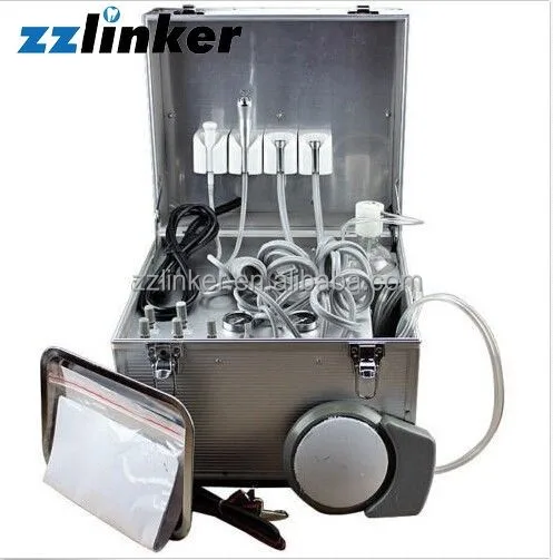 LK-A33 Top 10 Chinese Medical Veterinary Portable Mobile Dental Turbine Unit Suitcase with Silent Built-in Air Compressor Sale