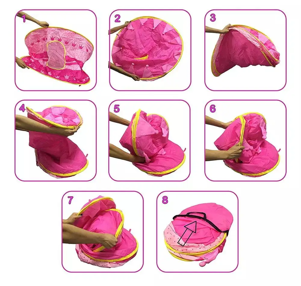 Замок принцессы для девочек, детская игровая палатка, складная Игровая палатка принцессы, Детская игровая палатка