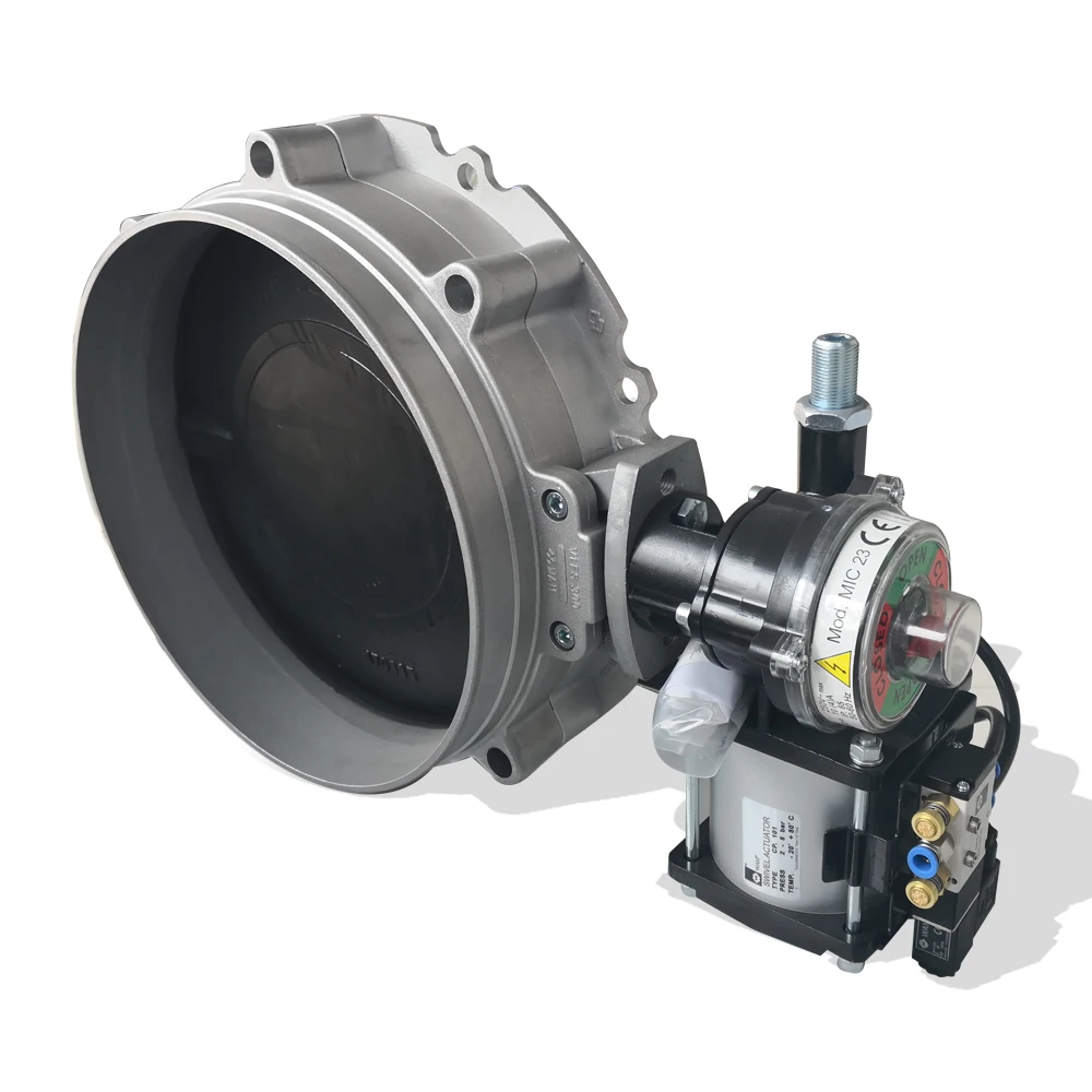 aluminium body manual butterfly valve for cement silo