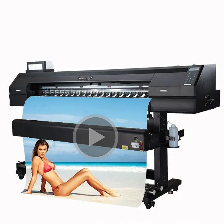 Big discount Best selling Funsunjet FS1800 1.8m motorcycle sticker printing machine high speed eco solvent printing machine