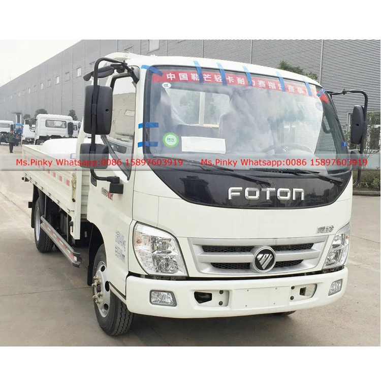 China Petrol Gasoline Engine Light Cargo Truck Mini Foton Vehicles for Sales