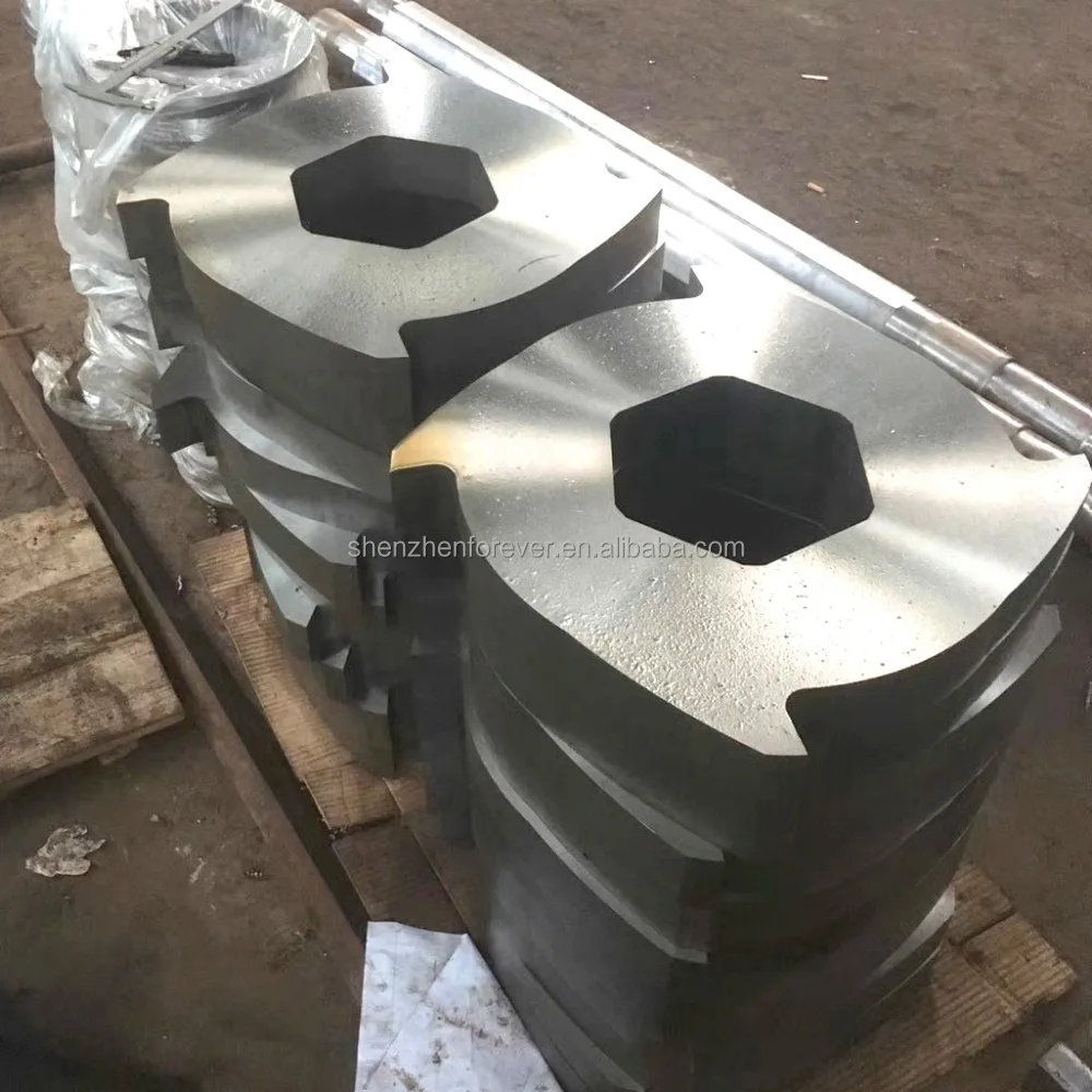 Forever 1500 model double shaft scrap shredder machine chamber box knife blade for sale