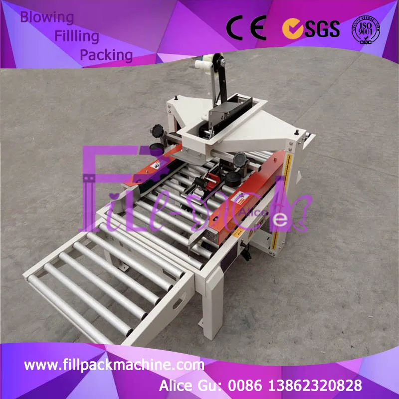 Semi auto Carton seaming machine / equipment / device / system / line / plant / unit / Carton seamer