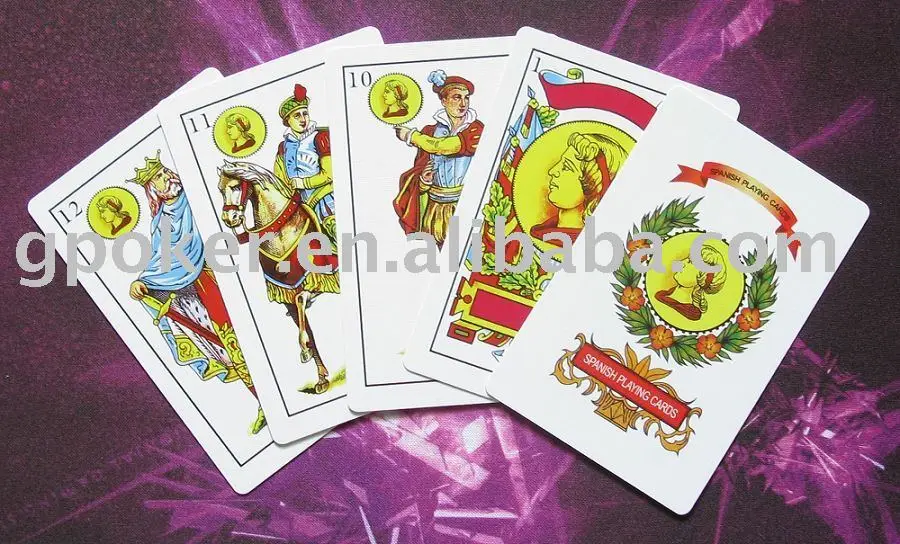 
Blue core paper Spain promotional playing cards 