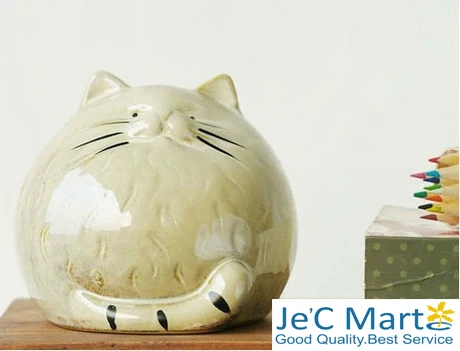 Exquisite Crafts Excellent Ceramic Piggy Bank Lovely Cat