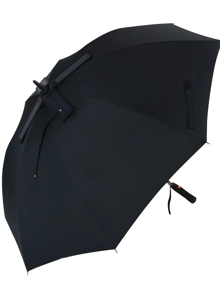 Solar umbrella fan solar charged umbrella with logo printing