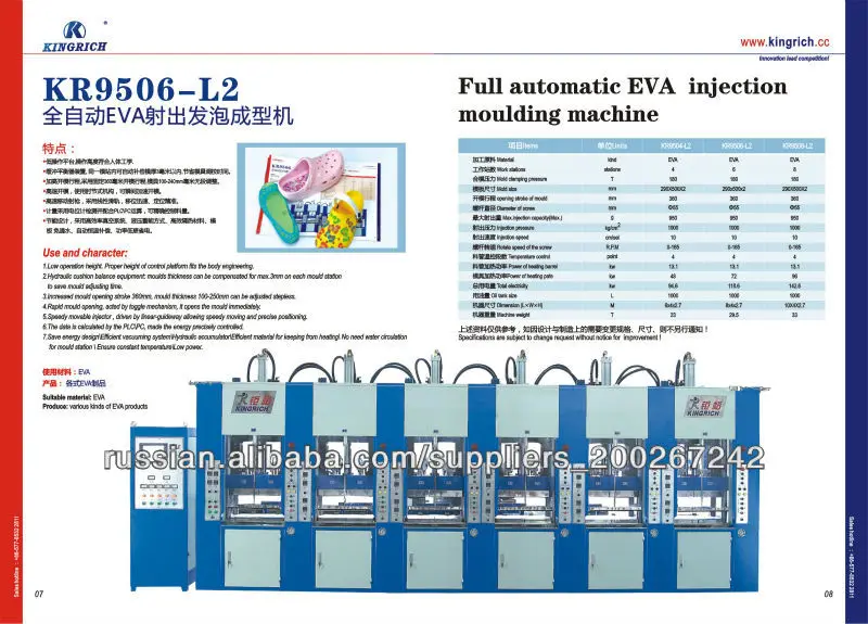 полностью автоматическая EVA термопластавтомат