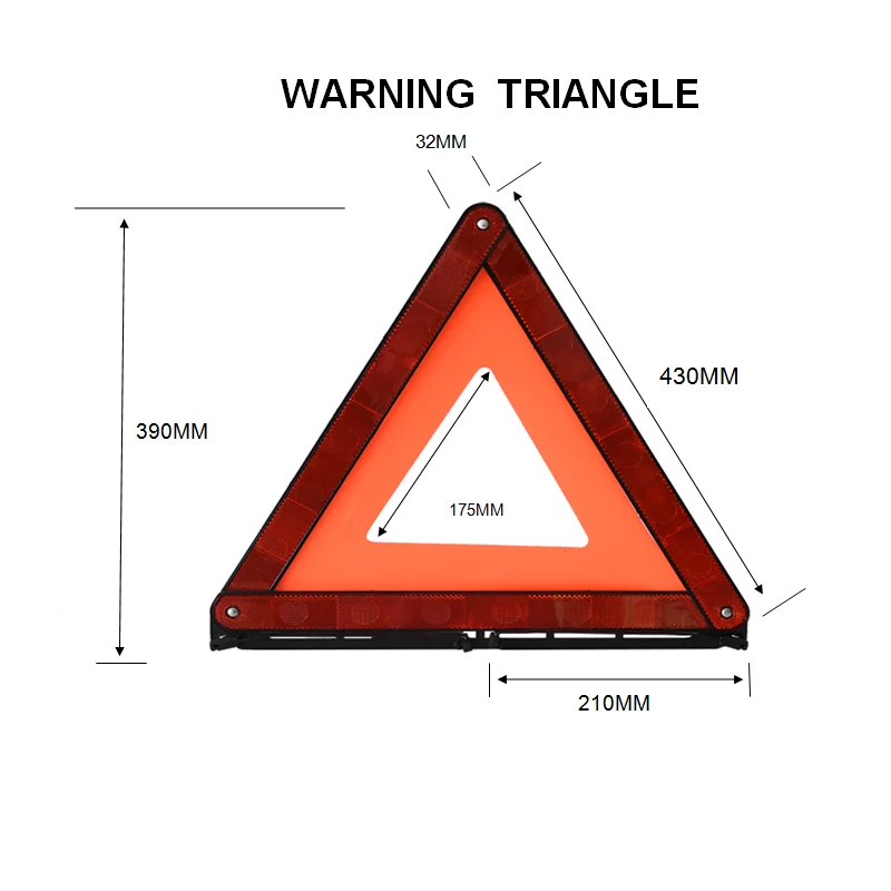 Cheap Price High Visibility Reflective Emergency Safety Warning Triangle For Car Or Truck