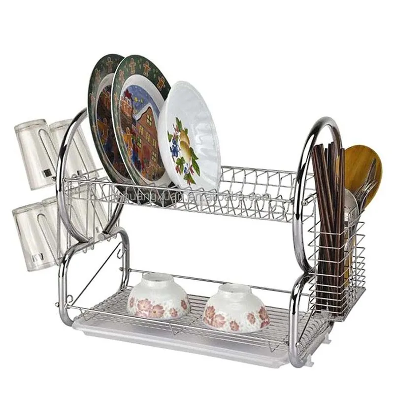 kitchen storage metal wire dish rack for sink