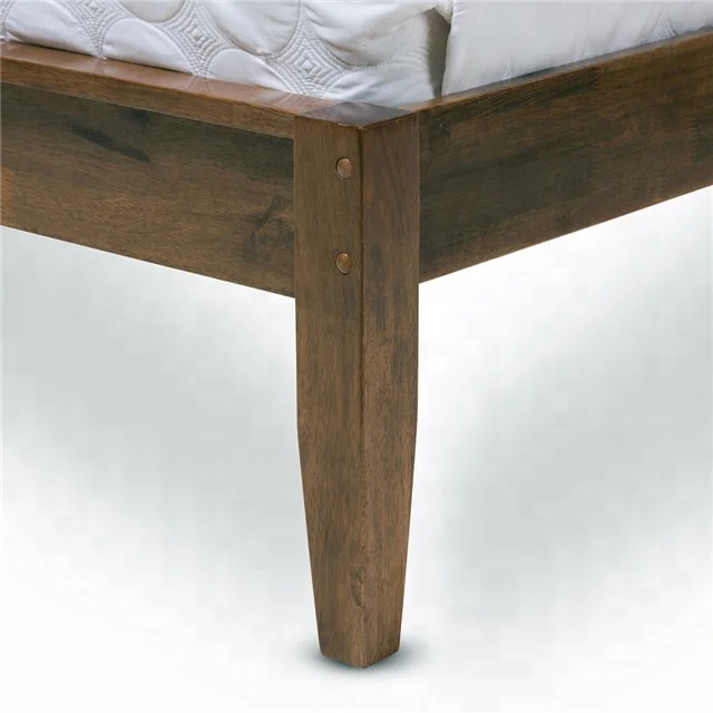 Двухместное льняное постельное белье из дуба с деревянной рамой во французском стиле для спальни