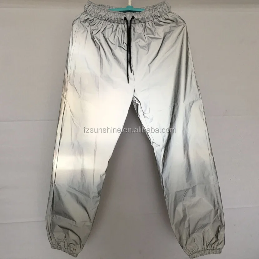 2022 Custom Reflective Pants with mesh lining Wholesale hip hop cargo pants