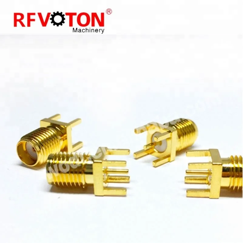 RP SMA Connector End Launch Jack .062 Thickness