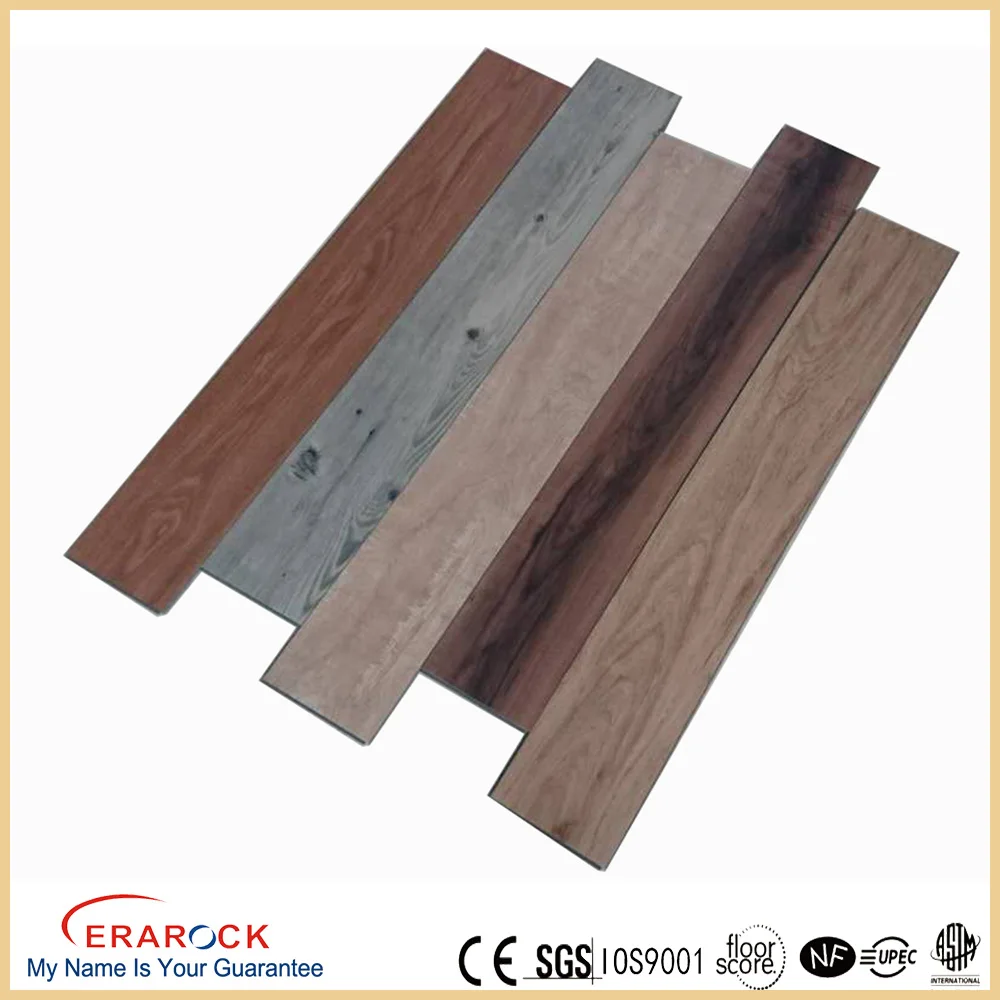 wholesale pvc click floor grey interlocking laminate wood vinyl plank flooring