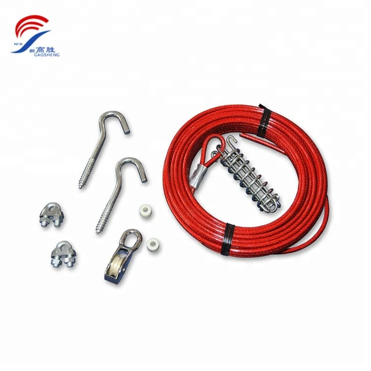 Anti-Bite Steel Wire Rope Dog Tie Out Cable leash for Dog