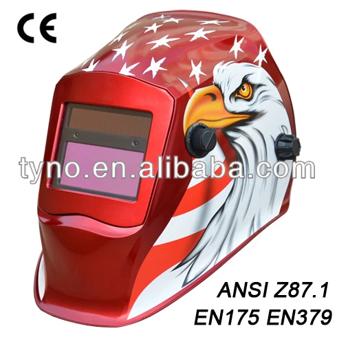 CE EN169/EN175/EN379 Solar Auto Darkening Welding Mask/ANSI Z87.1 Welding Helmet For TIG MIG Welding