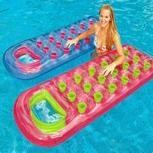 New 2016 Summer Large Inflatable Swimming Pool Water Floats Inflatable Raft Float Bed Float For 8